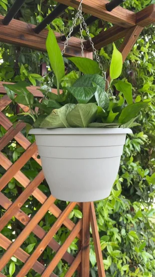 Pot de fleurs décoratif en plastique pour plantes d'intérieur et d'extérieur, vente en gros, paniers muraux suspendus en plastique pour plantes d'intérieur et d'extérieur, vente en gros